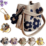 Crochet Flower Tote Bag – Handmade Boho Beach Bag