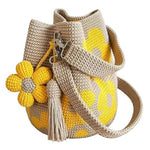 Crochet Flower Tote Bag – Handmade Boho Beach Bag